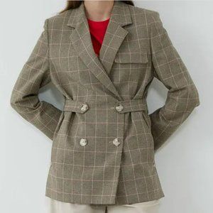 EN OR Oversized Double-Breasted Blazer, Medium
